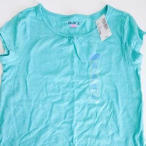 Girls Turquoise Short Sleeve Shirt